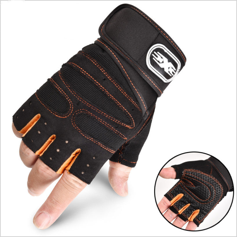 Cycling Gloves Half Finger Breathable Elastic Outdoor