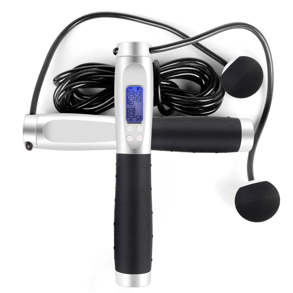 Smart electronic counting skipping rope