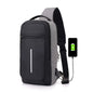 Anti-theft USB charging chest bag