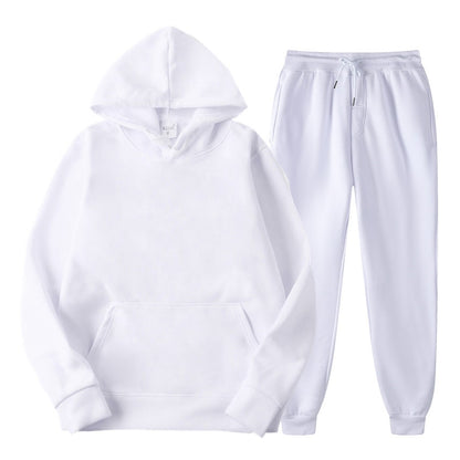 Fashion Mens Tracksuit New Men's Hoodies + Sweatpants Two Piece Suit Hooded Casual Sets Male Clothes