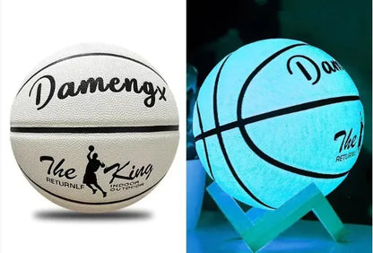 Luminous Basketball PU Soft Leather Outdoor