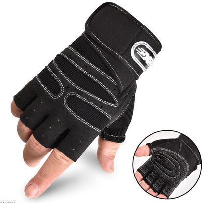 Cycling Gloves Half Finger Breathable Elastic Outdoor