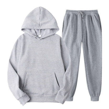 Fashion Mens Tracksuit New Men's Hoodies + Sweatpants Two Piece Suit Hooded Casual Sets Male Clothes