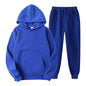 Fashion Mens Tracksuit New Men's Hoodies + Sweatpants Two Piece Suit Hooded Casual Sets Male Clothes