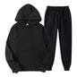 Fashion Mens Tracksuit New Men's Hoodies + Sweatpants Two Piece Suit Hooded Casual Sets Male Clothes