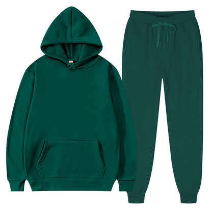 Fashion Mens Tracksuit New Men's Hoodies + Sweatpants Two Piece Suit Hooded Casual Sets Male Clothes