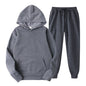 Fashion Mens Tracksuit New Men's Hoodies + Sweatpants Two Piece Suit Hooded Casual Sets Male Clothes