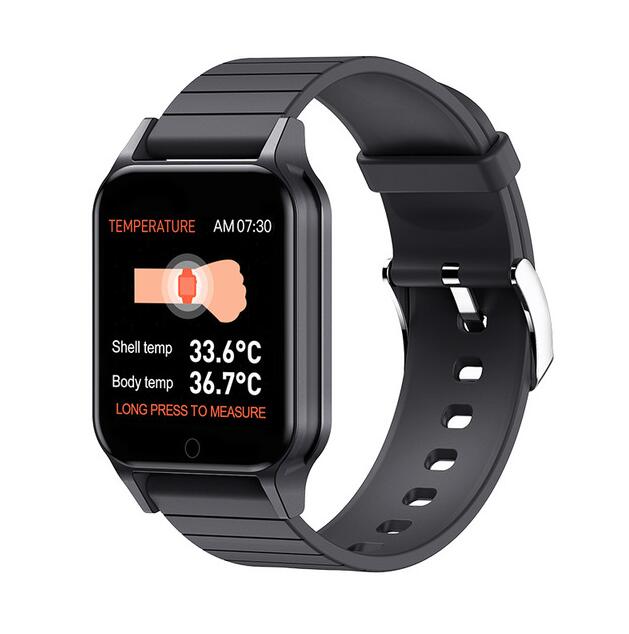 Body Temperature Smart Watch T96 Heart Rate Blood Pressure Fitness Tracker Bluetooth Smart Bracelet