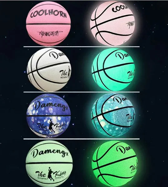 Luminous Basketball PU Soft Leather Outdoor